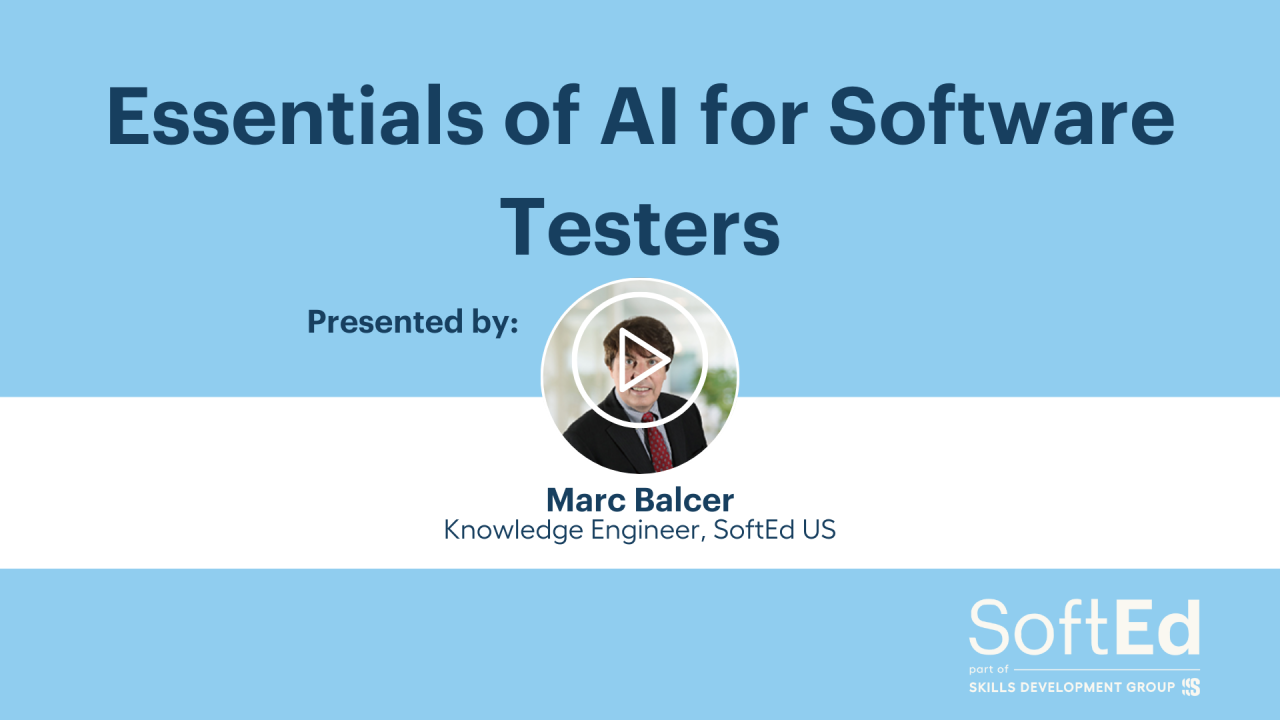 Essentials of AI for Software Testers