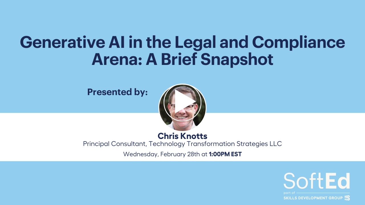 Generative AI in the Legal and Compliance Arena: A Brief Snapshot
