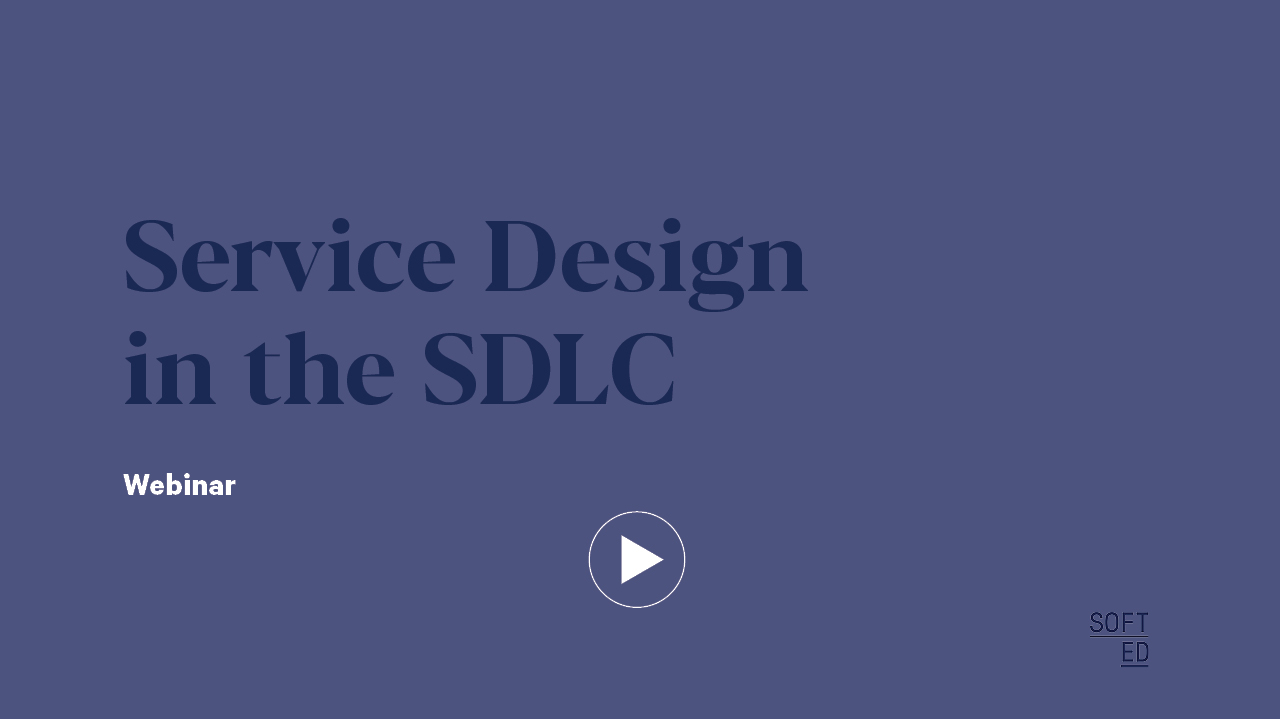 Service Design in the SDLC