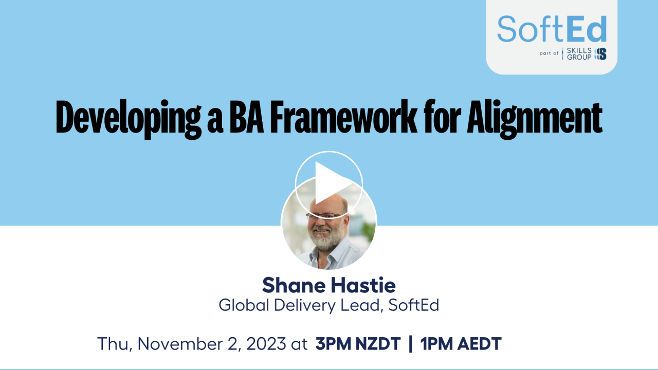 Developing a BA framework for alignment