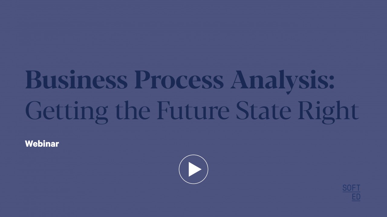 Business Process Analysis: Getting the future state right