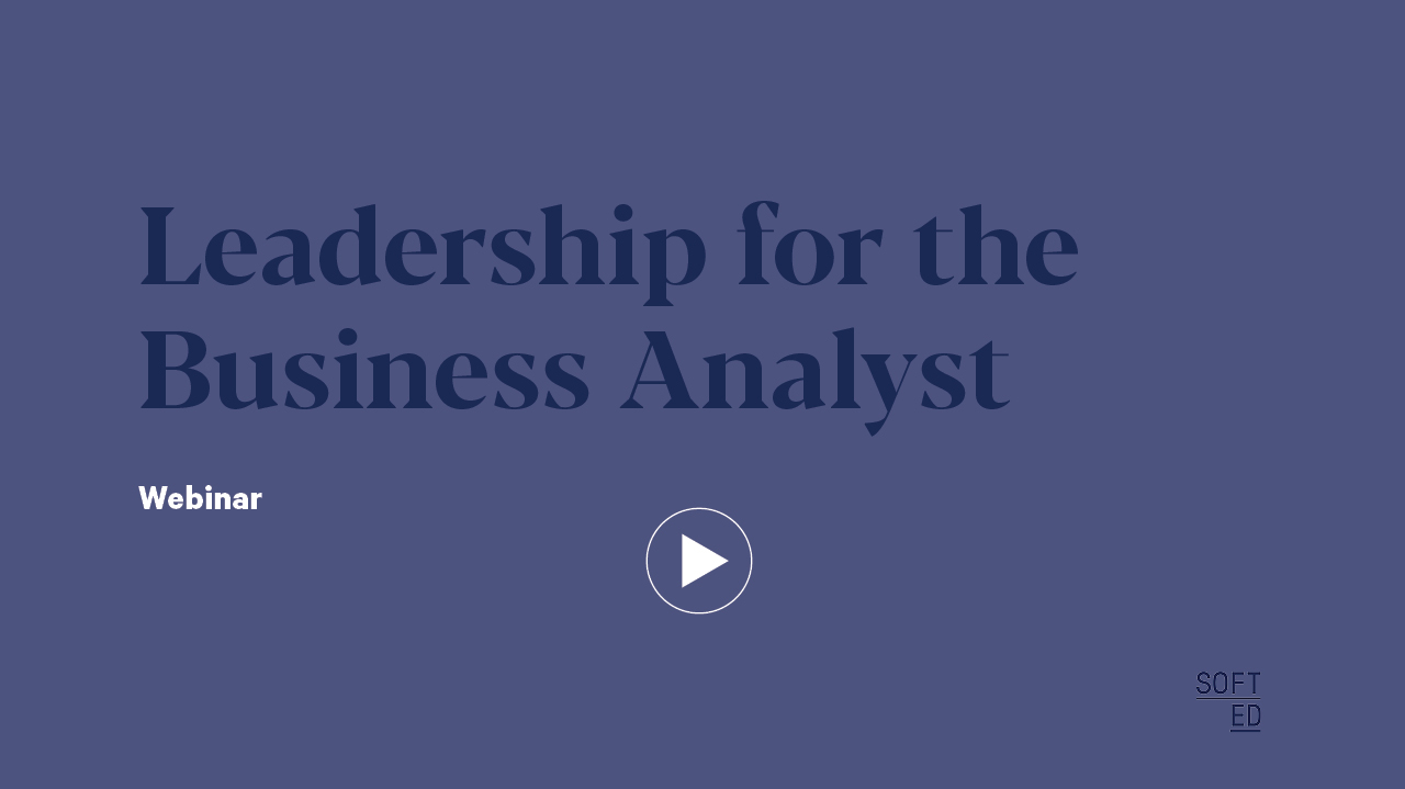 Leadership for the Business Analyst