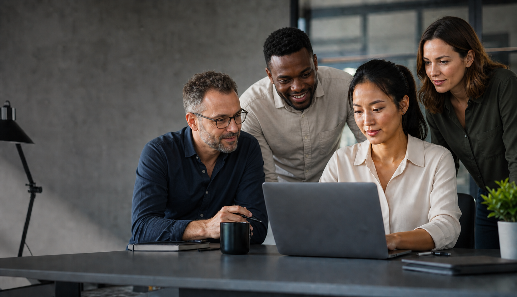 AI for Developers Hero Image2Title Diverse Tech Team in AI Development Scene