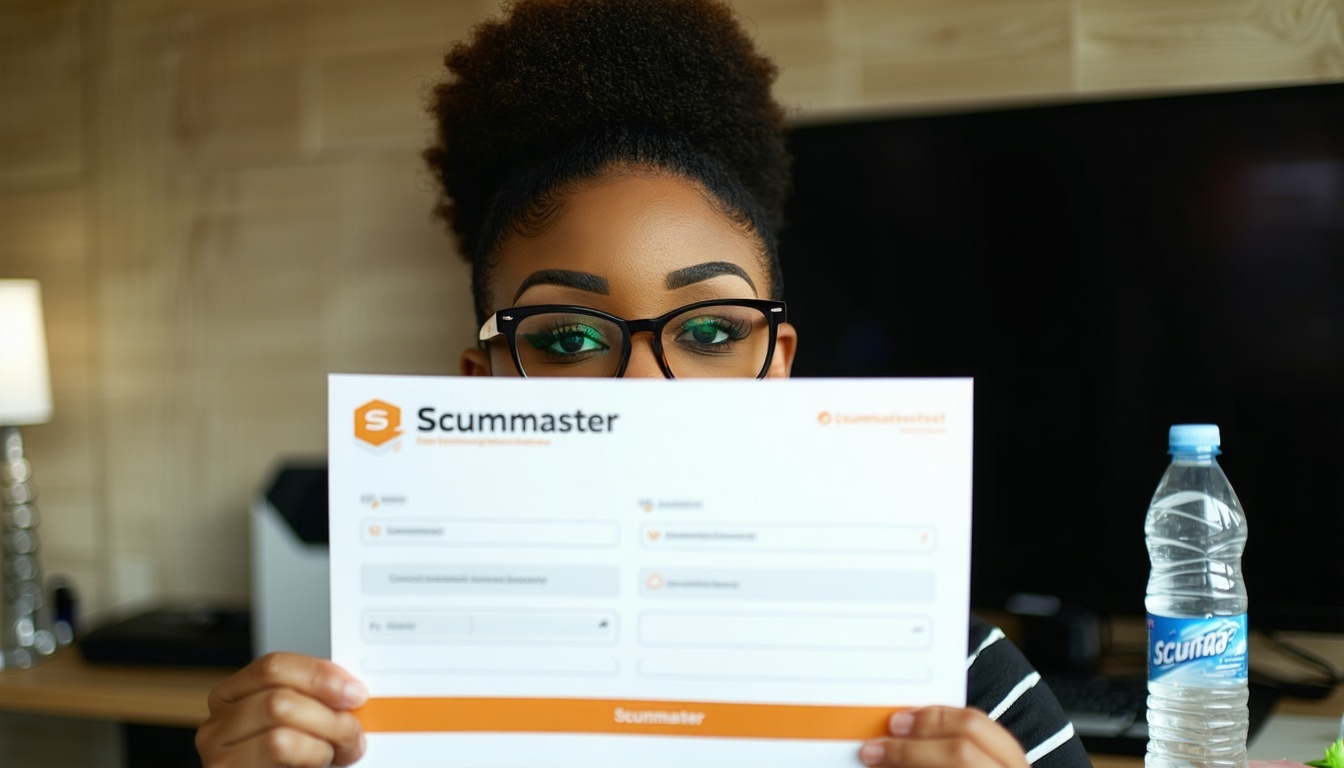 a person learning to be certified scummaster-3