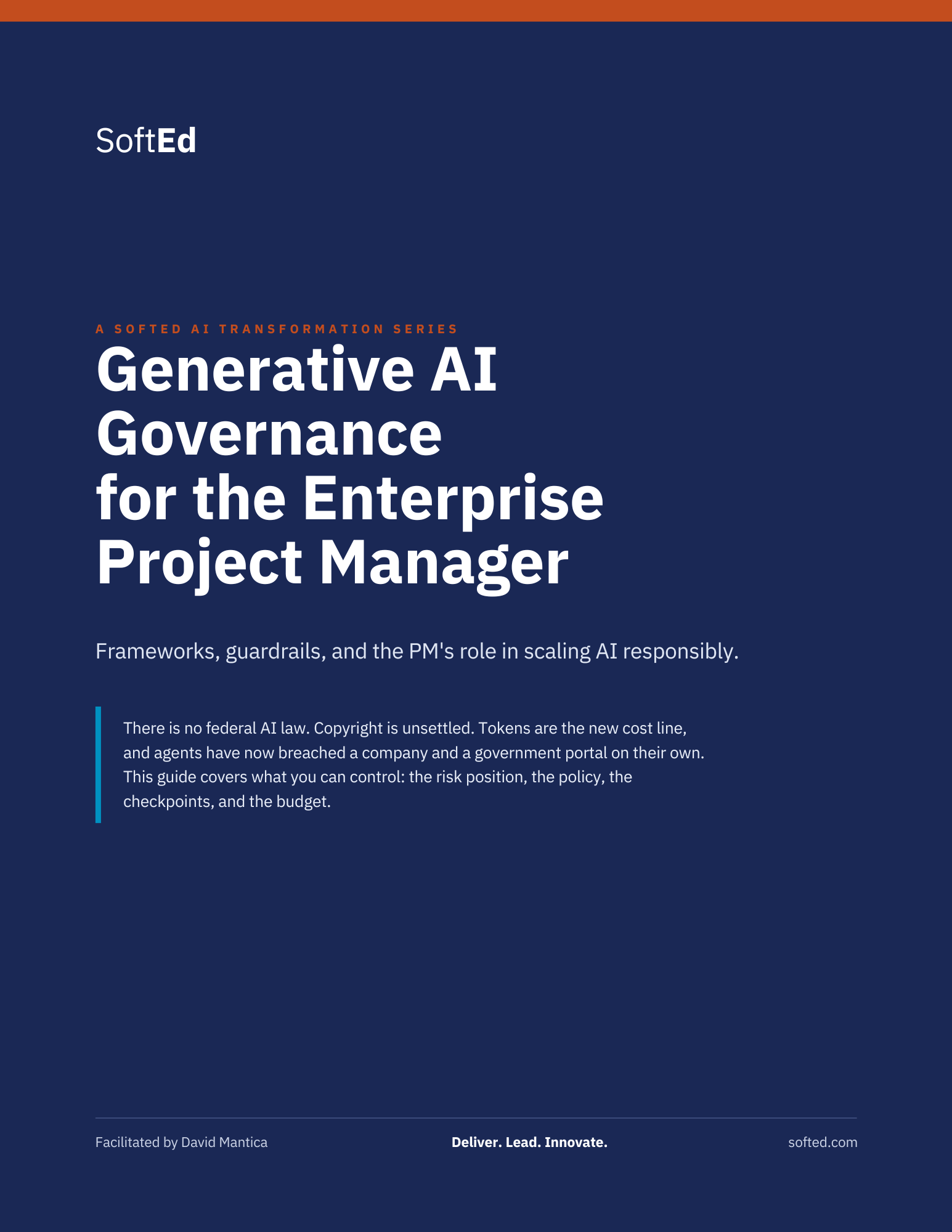 GenAI_Governance_eBook_SoftEd_Cover Page
